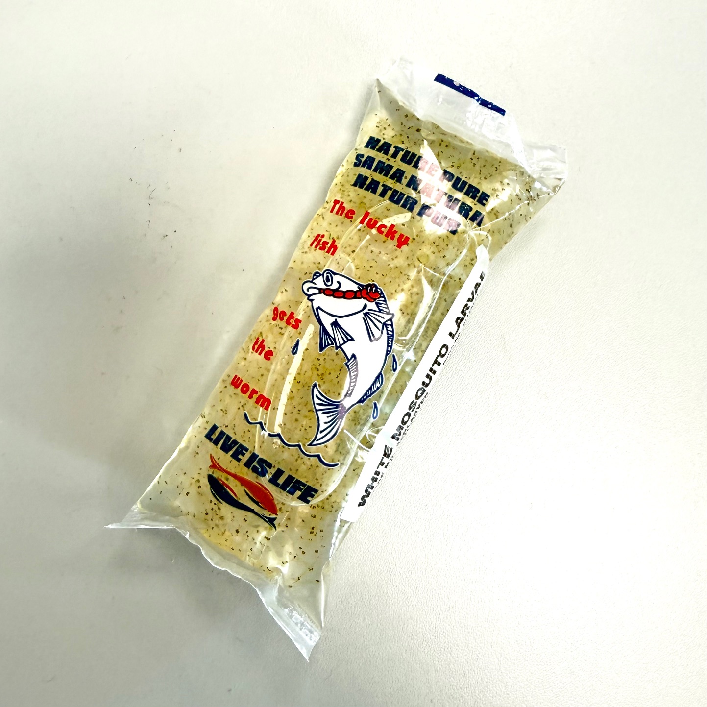 Witte muggenlarven in zakje 90 ml